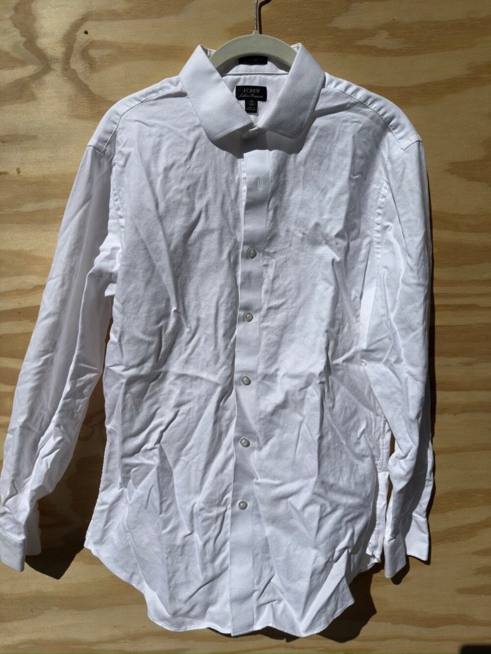 j crew Slim-fit Ludlow Premium fine cotton dress shirt in dobby size 16/34
